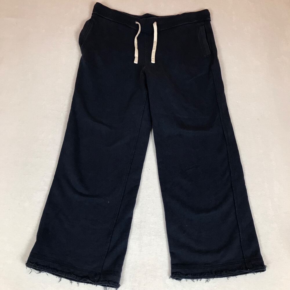 Gap Cutoff Hem Athleisure Elastic Waist Blue Lounge Pants Large